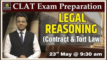 Contract & Tort LAW || Legal Reasoning || CLAT Exam Preparation || By Tansukh Sir