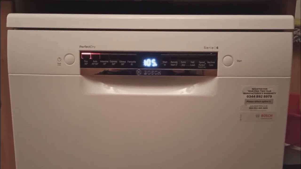Loud Fan Noise on Bosch SMS6ZCW00G Dishwasher YouTube