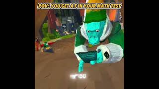 POV: you get a f in your math test #animalcompany #vr #funny #shorts