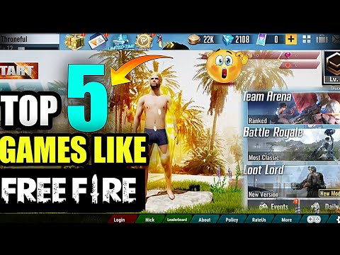 Top 5 Games Like Free Fire👿 Under 100MB🤑 