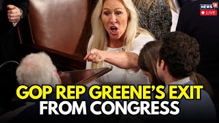 LIVE | GOP Rep. Marjorie Taylor Greene Will Leave Congress After Five Turbulent Years | Trump | N18G