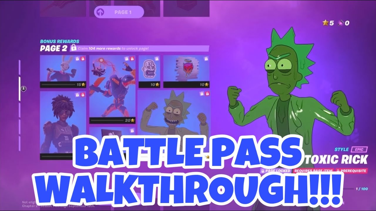 New Fortnite Season 7 Battle Pass Full Walkthrough Youtube