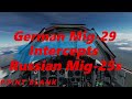 DCS World German Mig-29 intercepts Russian Mig-25s...