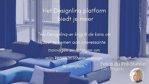 Het DESIGNLINQ PLATFORM voor interieurprofessionals
