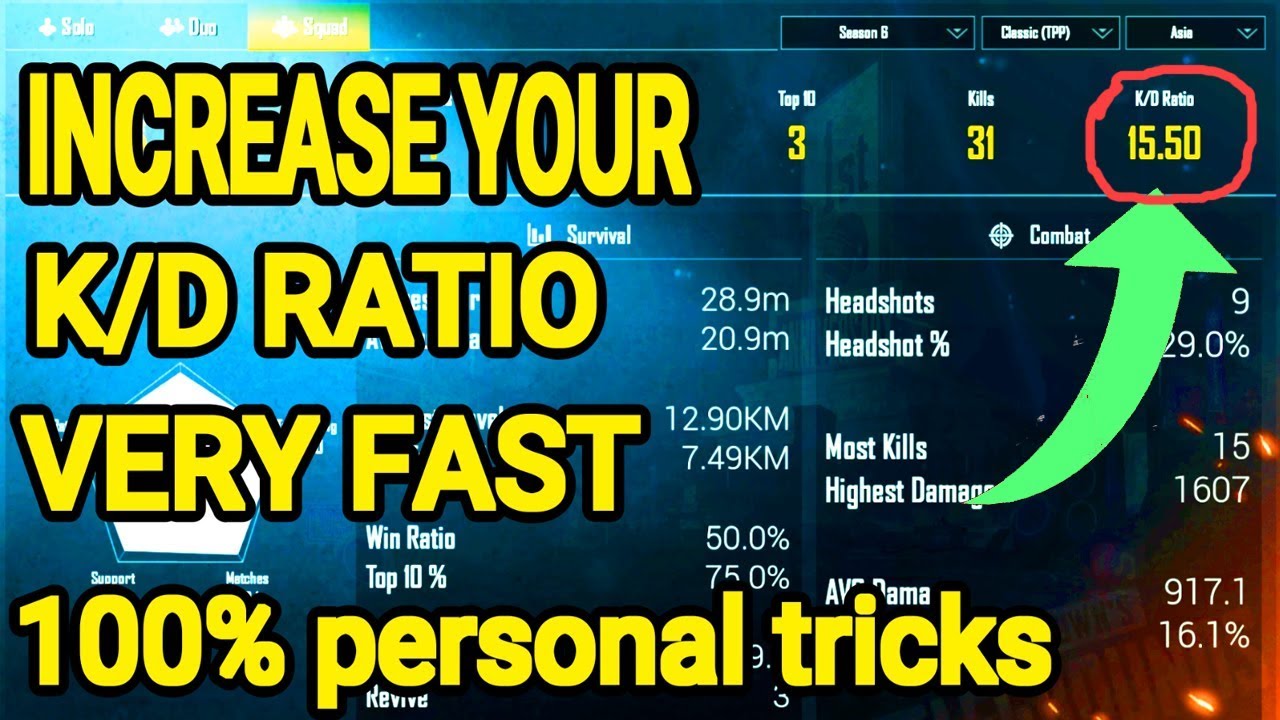 How To Increase You K D Ratio In Pubg Mobile Best Trick To Increase Kill Ratio In Pubg Mobile By Android Champ