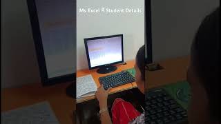 Ms Excel में Student Dtails | #viralvideo #trending #shorts #shortvideo #computereducation