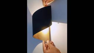diy wall light with pvc pipe #shortsfeed #pvcpipes #walllights #ledlight #diy