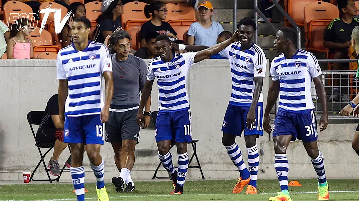 Fabian Castillo slips around the defense and slide...