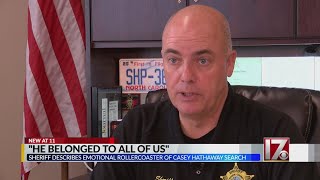 He belonged to all of us Craven County sheriff opens up about search for Casey Hathaway