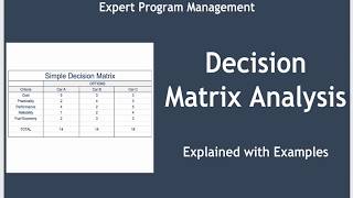 Decision Matrix Analysis