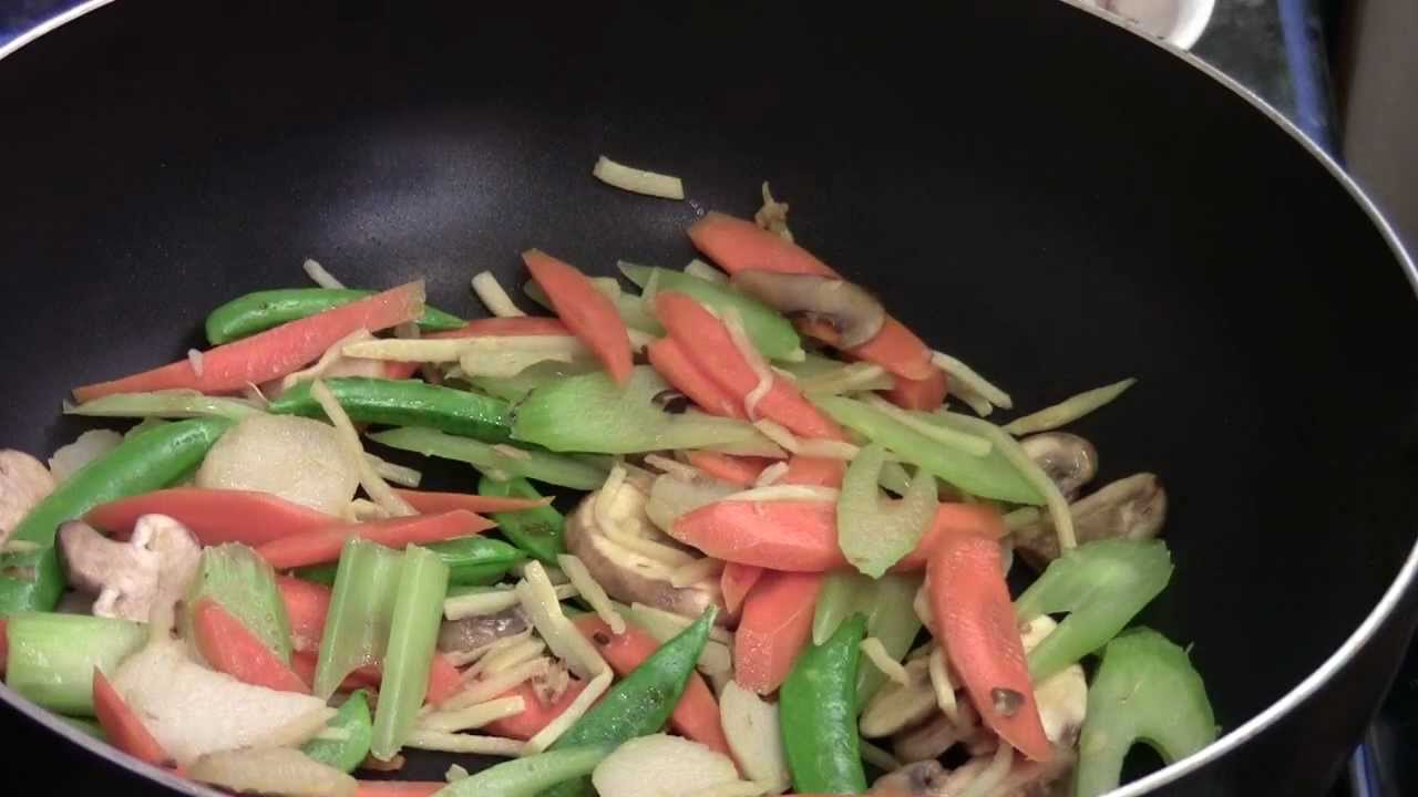 Shrimp with mixed vegetables in white sauce YouTube