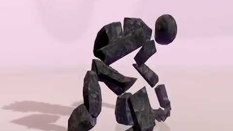 Stone Golem Animation render