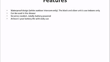 uws wirefree door bell intercom