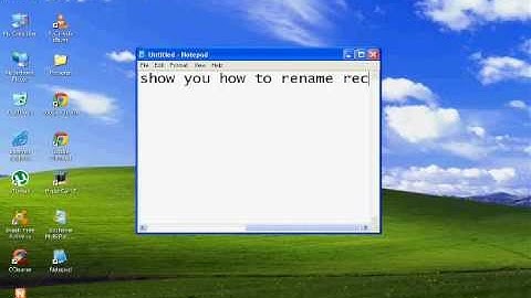 How to rename recycle bin