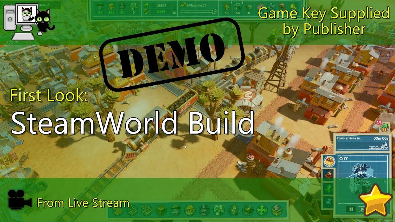 First Look - Steamworld Build (Live Stream) - YouTube