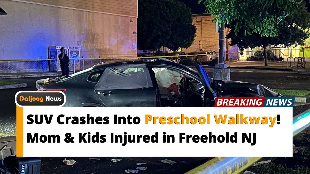 SUV Crashes Into Preschool Walkway! Mom & Kids Injured in Freehold NJ ...