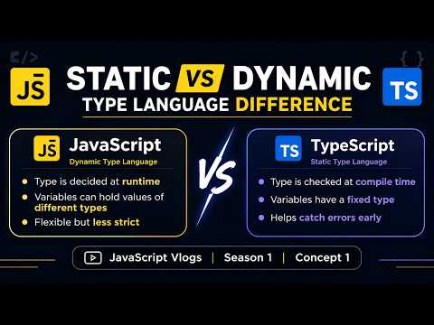 Dynamic vs Static Typing in JavaScript | JS Vlogs #1