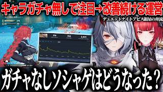 キャラガチャなしで話題となったゲーム、売上は下がってるがどうなの？運営は頑張って改善続ける予定だがガチャ無しで生まれる課題と悩みはあるか【デュエットナイトアビス/デナアビ銀星の奔流】