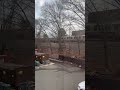 New mbta red line train passes by