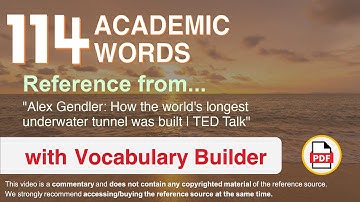 114 Academic Words Ref from "Alex Gendler: How the world
