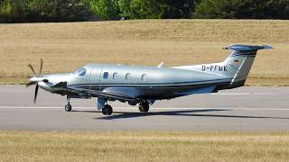 Arcus Air Pilatus PC-12 NGX D-FFMK at Cambridge Airport