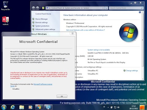 Windows 8 Build 7880 Installation With Redlock - VirtualBox