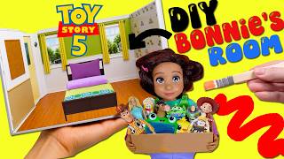 Diy Maison De Poupée De La Chambre De Bonnie Du Film Toy Story 5 Avec Woody, Jessie Et Les Poupée...