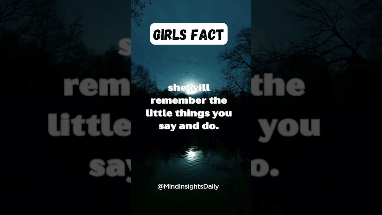 If a girl cares about you... 