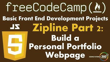 Build a Personal Portfolio Webpage Part 2: Zipline FreeCodeCamp.com Development Projects