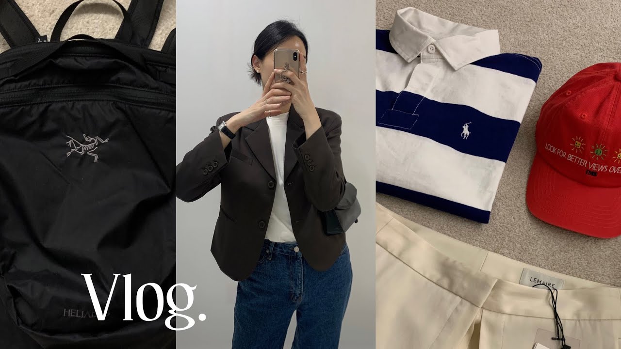 Vlog | 직장인 브이로그 | 데일리룩 | 여주아울렛 쇼핑 | 폴로 랄프로렌 | 오대산 옴뷔 | 아크테릭스 백팩 | 르메르 스커트 | 출근룩 /simple.B