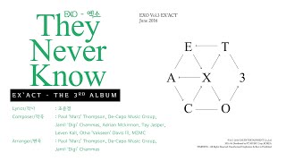 엑소 (EXO) - They Never Know [LYRICS HAN-ROM-ENG]