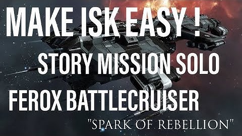 EVE Echoes | How To Solo Story Spark of Rebellion Using Ferox Battlecruiser Caldari Tech 7