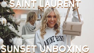 Saint Laurent YSL Sunset Bag Review & Outfits 💃 ft. Chain Wallet + Medium  Comparison 