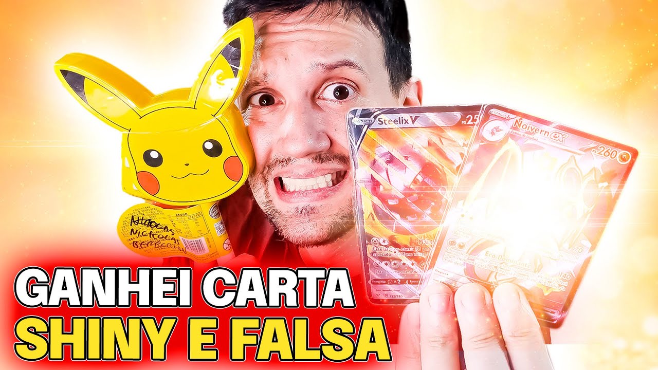 GANHEI CARTAS POKEMON SHINY FALSAS NOS RECEBIDOS | CAPITÃO HUNTER CARTAS TCG