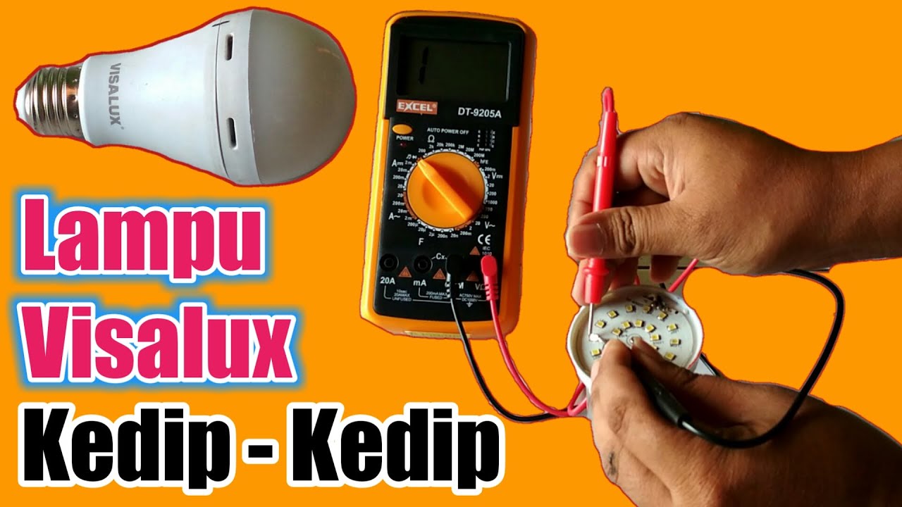 Cara Memperbaiki Lampu Led Emergency Visalux Kedip Kedip + Mati