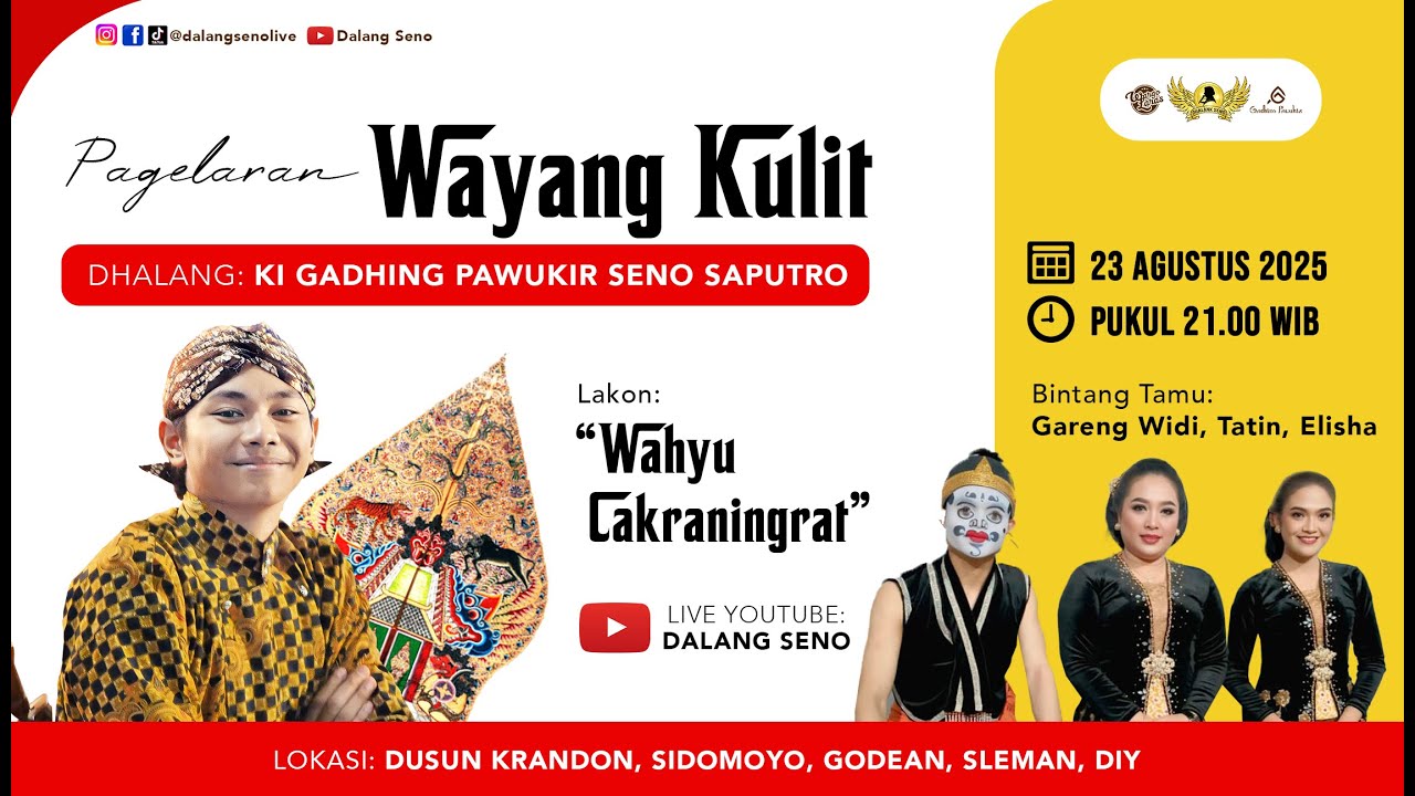 #LiveStreaming Wayangkulit Ki Gadhing Pawukir Seno Saputro - WAHYU CAKRANINGRAT