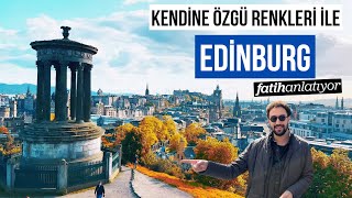 Edinburg [4K] - Gayda Sesleri Eşliğinde Şehri Geziyoruz (İskoçya)