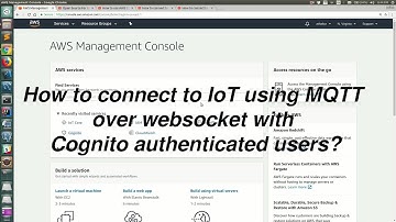 How to connect to IoT using MQTT  over websocket with  Cognito authenticated users?