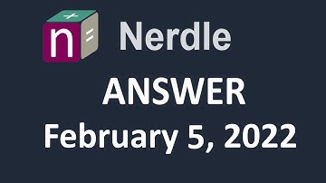 Nerdle Answer Feb 5, 2022 (SOLVED)