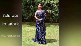 New Satin Saree Satin Silk Sarees With Price Rs 750 Tirumala Tech