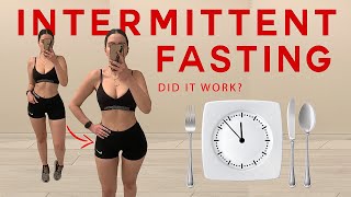 I DID INTERMITTENT FASTING FOR A MONTH! LOST WEIGHT?