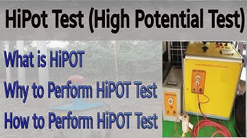HiPOT Testing| High Potential Test| HiPOT test of Cable and Bus Bar