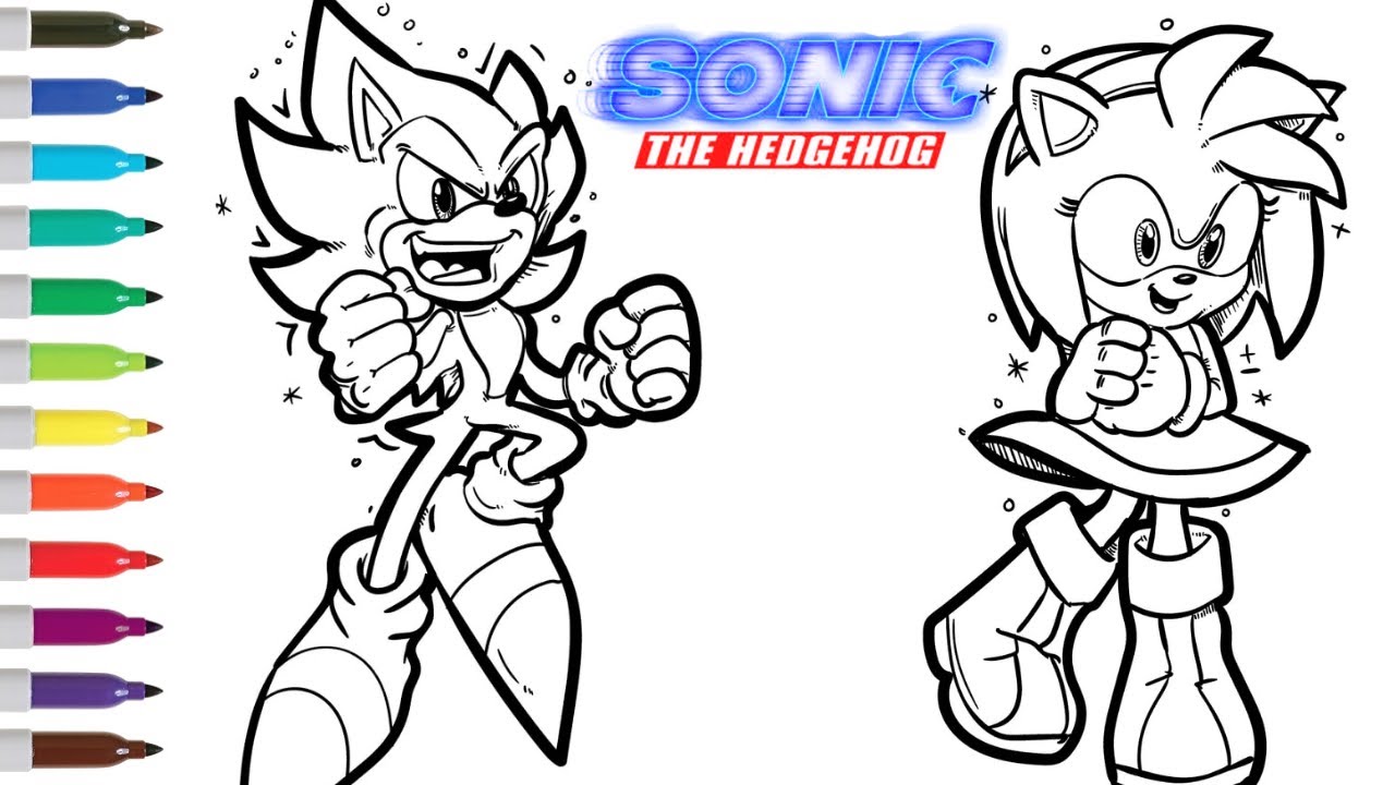 Coloriage Sonic  Coloring pages, Hedgehog colors, Rose coloring pages