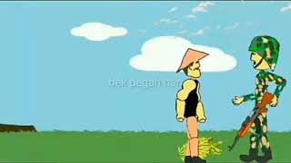 Kartun lucu bahasa aceh .dialog antara warga sipil dan tni #parody