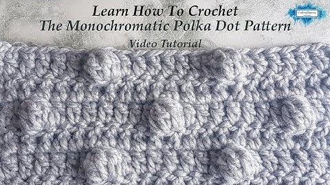 The Monochromatic Polka Dot Pattern  - Video Tutorial by Crafting Happiness