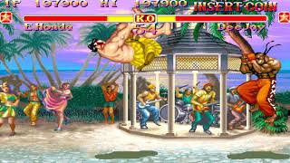 Super Street Fighter II The New Challengers (Arcade 1CC Hardest Difficulty) - E. Honda Playthrough