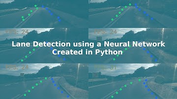 Lane Detection using a Neural Network created in Python and Keras