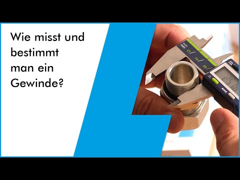 Video: Gewindesteigung Messen