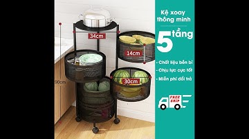 Kệ xoay đựng đồ nhiều tầng đa năng