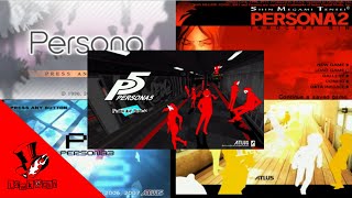All Persona Title Screens (1996 - 2018) [Revelations Persona - Persona 5 Dancing In Starlight]